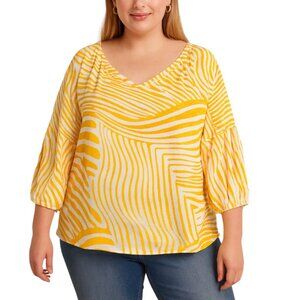 Chico’s Women’s Crinkle Gauze Tunic Top | Size 2 (US Large)